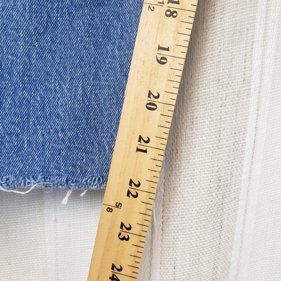 Levi's 501 Button Fly Denim Jeans Straight Leg Size 32 (see measurements) - Picture 7 of 9